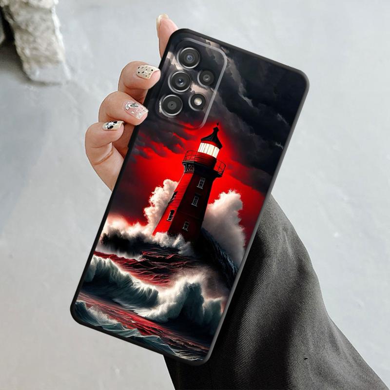 Красивый чехол для телефона с маяком для iPhone Samsung Galaxy Redmi Xiaomi Oppo OnePlus Note SA 7 8 9 10 11 12 13 14 20 21 22 23 53 54 Pro Max Plus Ultra