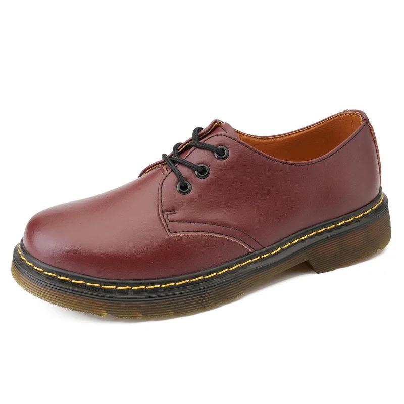 Spring New Thick Bottom Men's Shoes Outdoor Safety Beef Tendon Outsole Genuine Leather Work Shoes Casual Oxford Lace Up Shoes