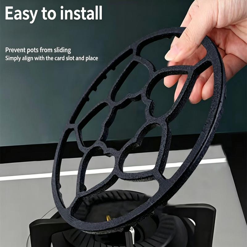 Universal Cast Iron Heart Shaped Non Slip Gas Stove Stand Small Durable Affordable Kitchen Support