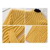 Women Tops Half Knitting High Collar Long Sleeve Slim Fit Pullover Tops Solid