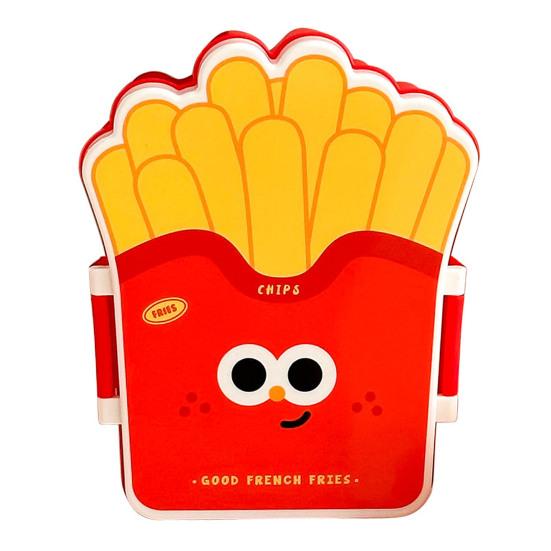 Ланч-бокс в форме гамбургера и чипсов, безопасный для пищевых продуктов, герметичный, не протекающий контейнер для еды, офисный ланч, ланч-бокс для сохранения свежести