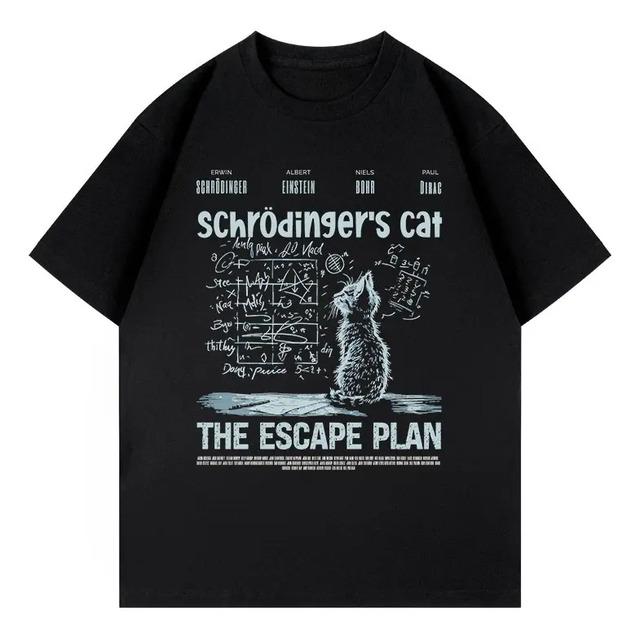 Schr? Camiseta Cientifica Dinger's Cat The Escape Plan