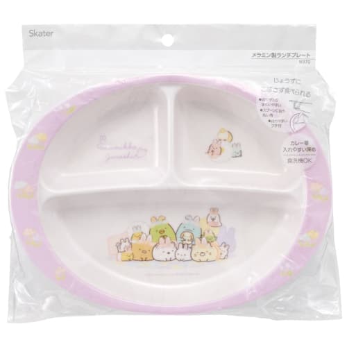 Skater Children's Tableware Melamine Lunch Plate Dish Sumikkogurashi Rabbit Rice 750ml M370-A