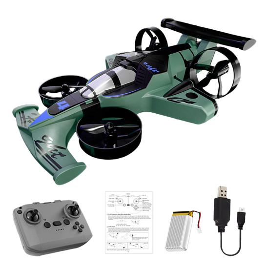 Игрушка дрон-трансформер 2-в-1 для трюков, мини-квадрокоптер для полетов по земле и воздуху с дистанционным управлением, игрушечная машина для детей и взрослых, для начинающих, радиоуправляемый трюковой самолет 2,4 ГГц, игрушечная дрифт-машина