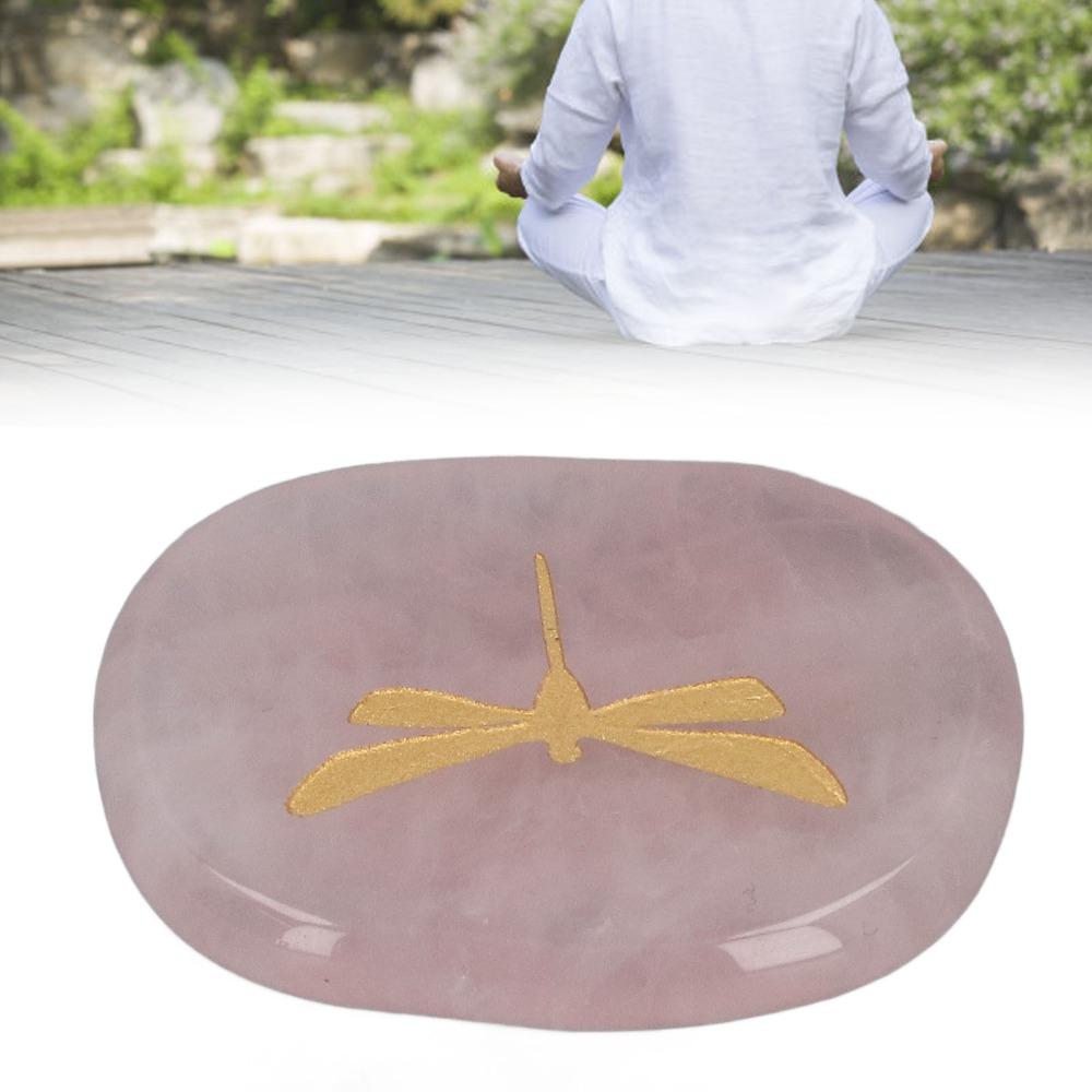 Carved Dragonfly Worry Stone Lightweight Balance Stone Hardwearing Palm Stone Home Office