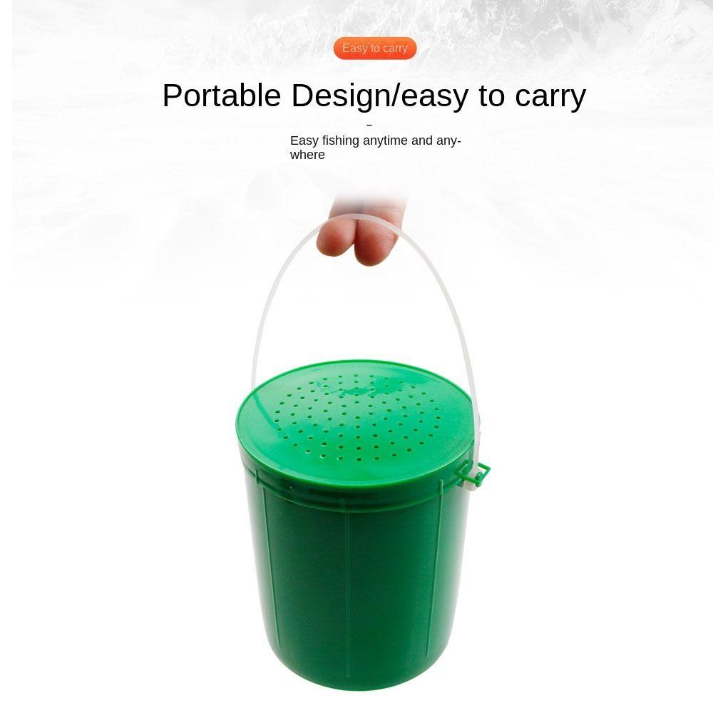 Контейнер для наживки Рыболовный ящик для приманок Контейнер для червей Ведро для рыболовных приманок Ведро для живых приманок Контейнер для дождевых червей