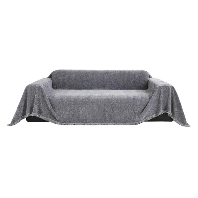 Подушка для дивана Nordic High-end Feel Chenille Four Seasons Universal Slipproof Light Luxury Cover Simple New Design