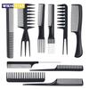 10-pieces Hairdressing Comb Set ,hairdressing Comb Set, Salon Anti-static Stylist Comb and Clip Set