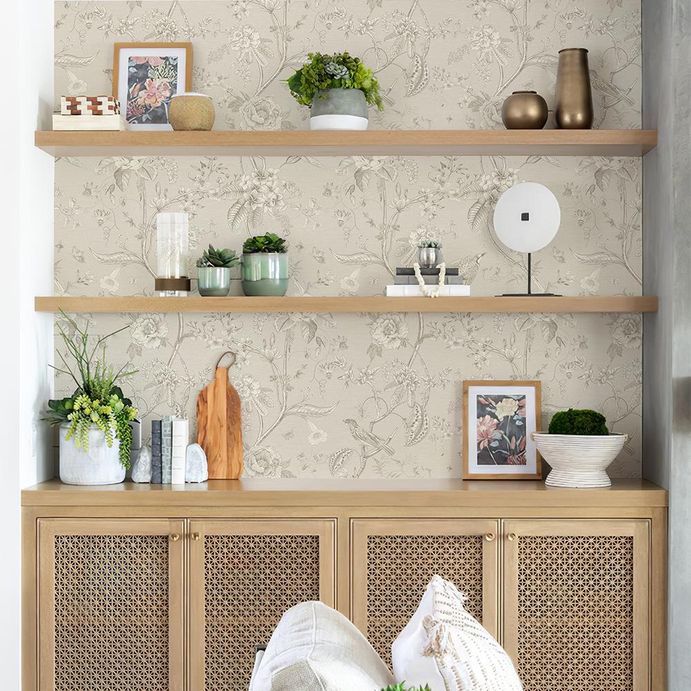 Ретро Светло-желтые Цветочные Обои Элегантная Самоклеящаяся Водонепроницаемая Наклейка для Шкафа Съемный ПВХ Водонепроницаемый Домашний Декор