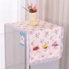Pink Hanging Bag Art Cloth Dust Cover Refrigerator Cover Cloth Cover Flower