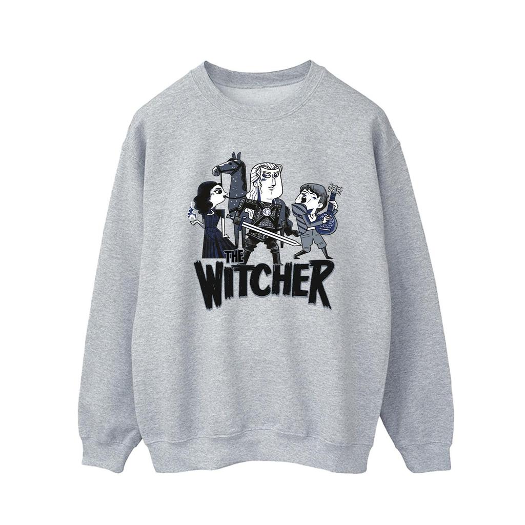 Netflix Mens The Witcher Team Illustrated Sweatshirt