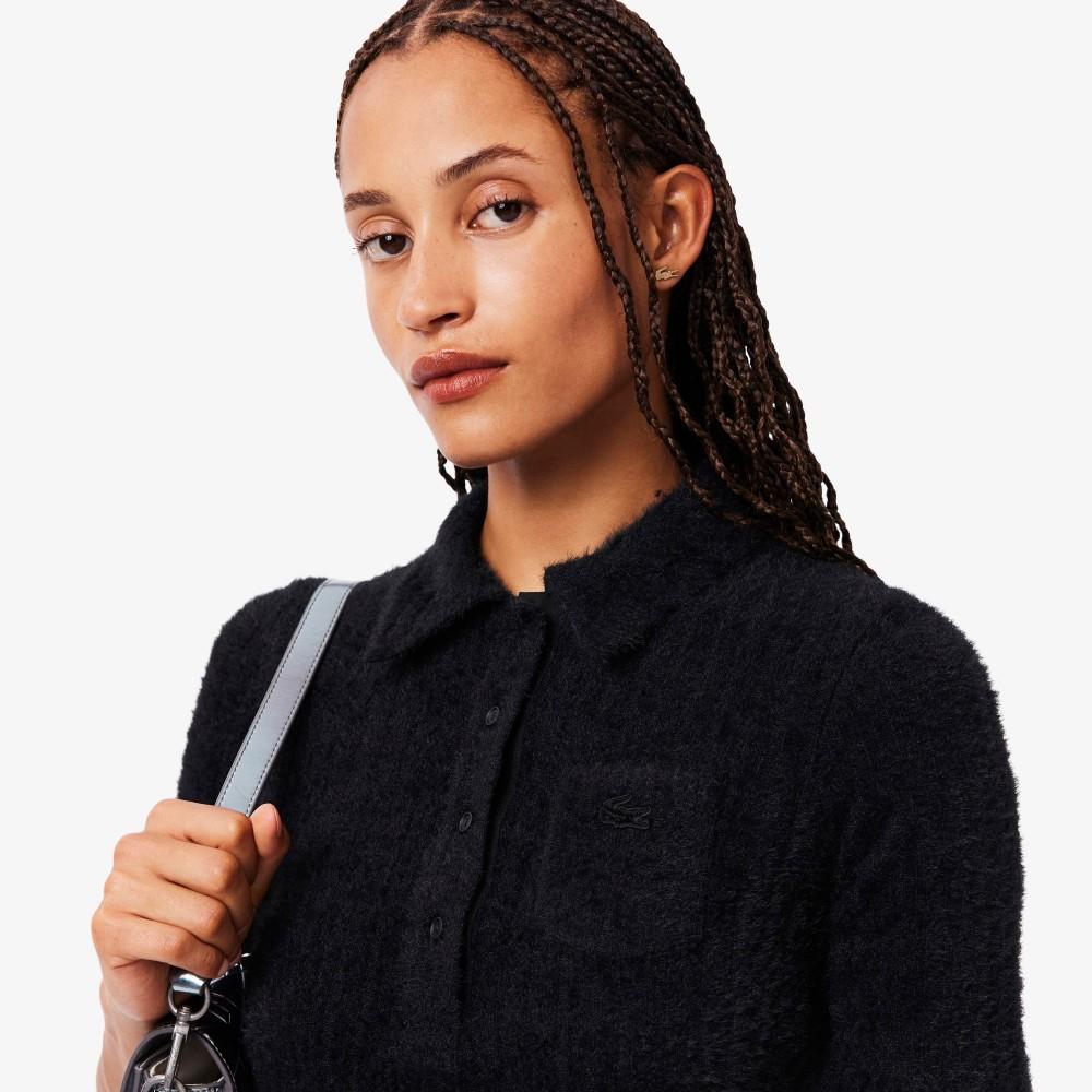Lacoste Женская пушистая рубашка-поло DF8041-55N031