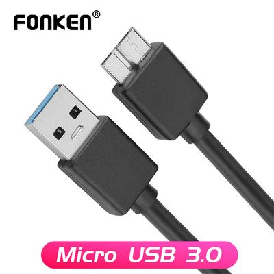 FONKEN USB 3.0 Micro B Кабель для передачи данных «папа» от A до Micro B USB-кабель 5 Гбит/с Кабели жесткого диска для камеры Samsung Note3
