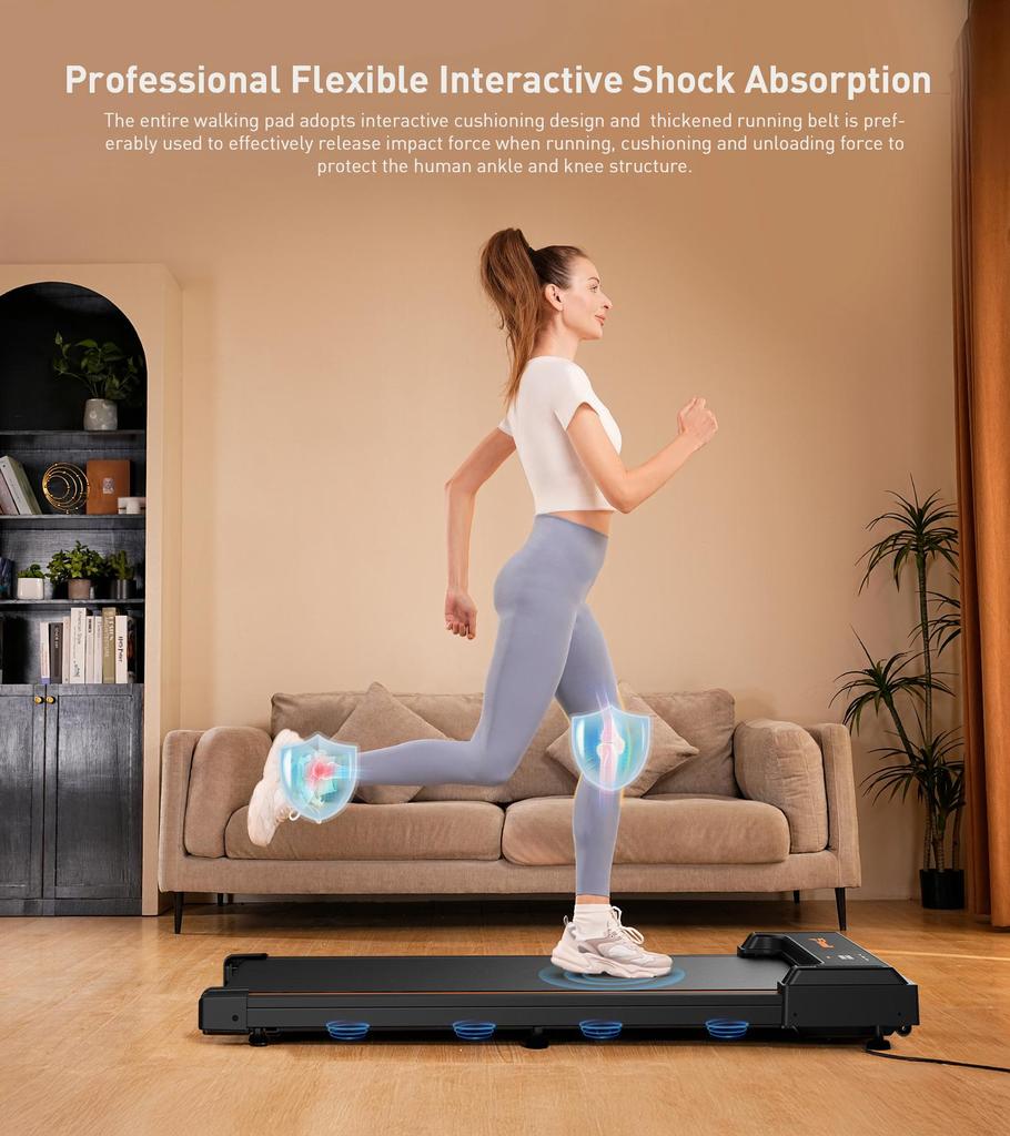 Formill Walking Treadmill FT21 LED Display Remote Control Compact Walking Pad Home Office Use