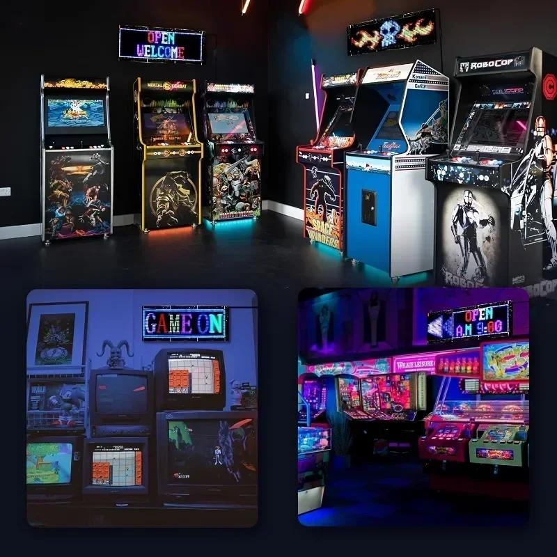 Светодиодная матрица пиксельная панель дисплея экран гибкий RGB автомобильный узор граффити прокручивающийся текст анимация магазин напоминание свет Bluetooth