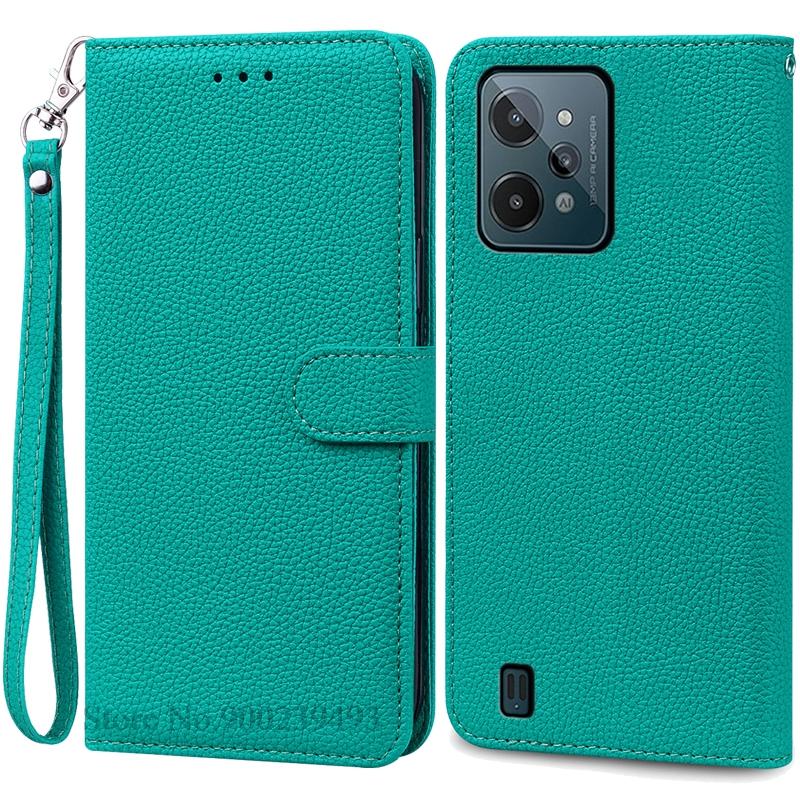 Для Realme C31 Чехол-книжка из кожи с откидной крышкой для Realme C31 Чехол-книжка с подставкой для Realme C31 Чехол-коробка Fundas