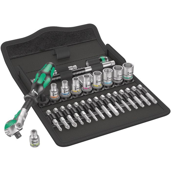 WERA Набор трещоток Zyklop 8100 SA 6, 1/4", 28 предметов