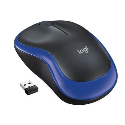 Мышь - Беспроводная - Logitech - M185 - Синяя - Амбидекстровая