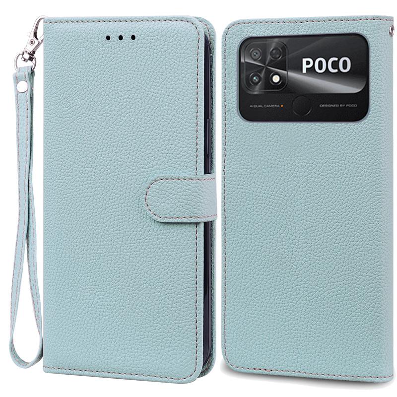 POCO C40 Case Leather Wallet Flip Case For POCO C40 Case Xiaomi POCO C40 C 40 PocoC40 Phone Cover Coque Fundas Etui Shell