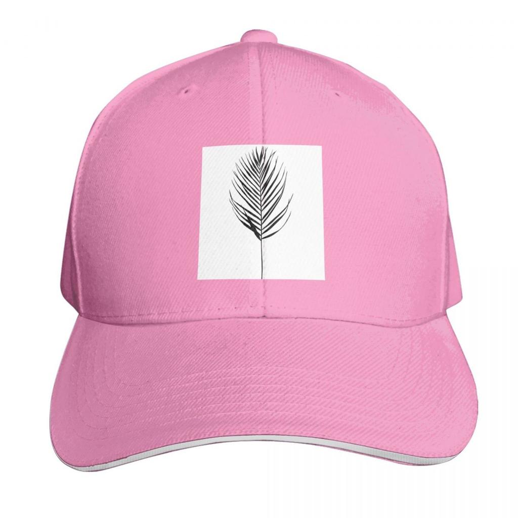 Palm leaf silhouette illustration  Evelyn Baseball Cap Golf Cap Unique hats funny hat party Hat Ladies Unisexs
