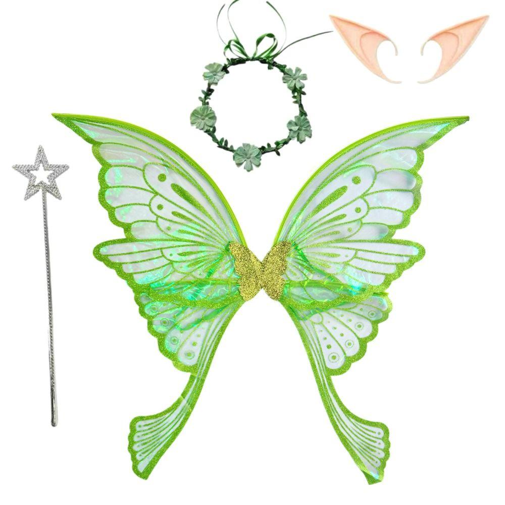 Sparkling Fairy Wings Phoenix Tail Butterfly Butterfly Costume Wings  for Women Girls