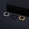 Панк Титановая сталь Шип Клепка Серьги-кольца - Модные клипсы из круглой проволоки