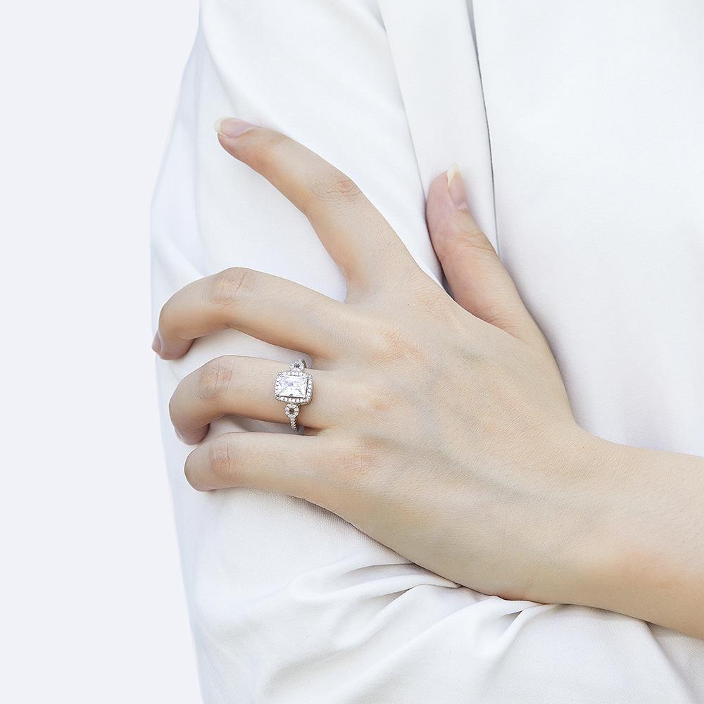 Классическое кольцо Lindon из стерлингового серебра 925 пробы с цирконом, женские ювелирные изделия, свадебный подарок для вечеринки