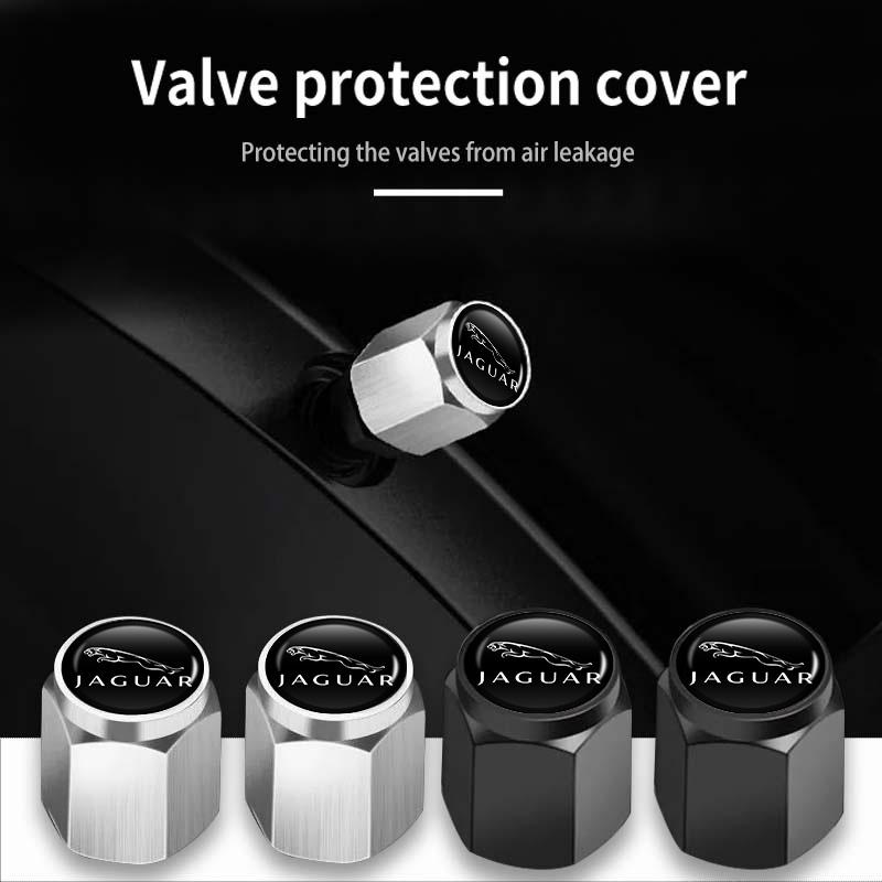 5pcs Car Wheel Tire Valve Stem Cap Airdust Cover Auto Decoration Accessories For Jaguar S-Type F-Type X-Type F-Pace I-Pace SS17