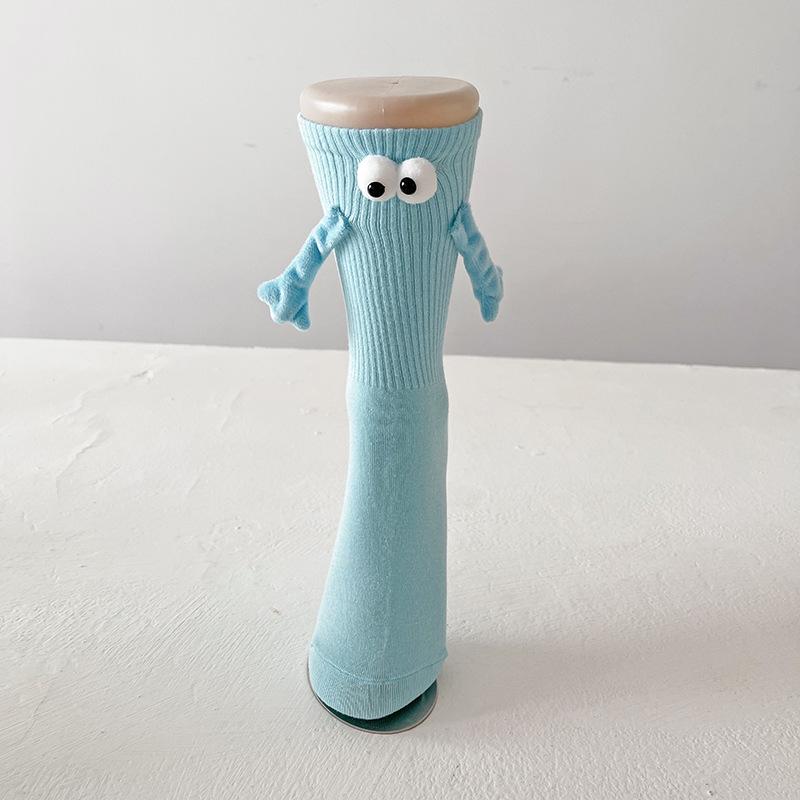 Рука Держит Носки Магнитные В Руках Смешные Мужские Для Женщин Новинка Дружба Пары Лучшая Подруга Подарок Парень Девушка Белые Носки