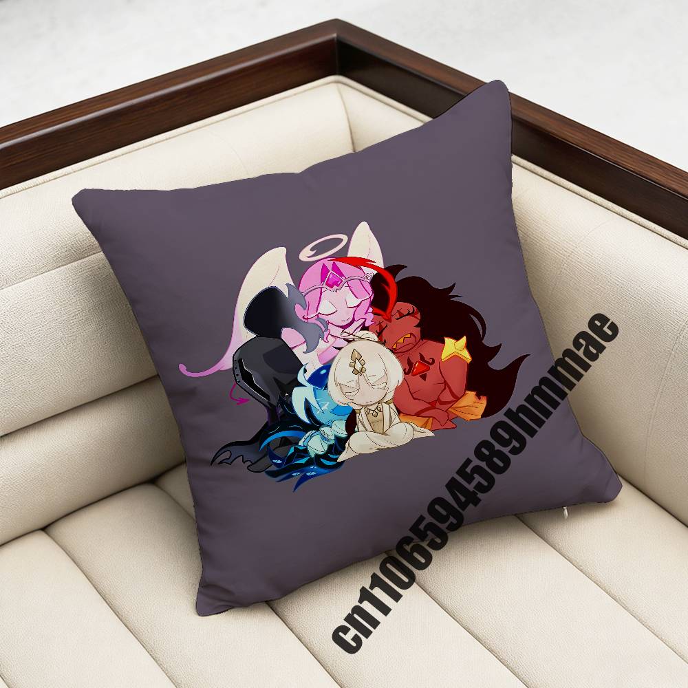 For Burning Spice CCookie Run Throw Pillow Case Sham xcm xcm Square Car Pillowcase Pad Cushion Cover