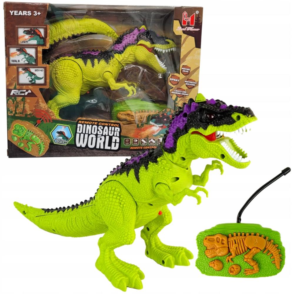 Dinozaur Sterowany R/C Pilot Chodzi Dźwięki Zdalnie Sterowany Światło Para