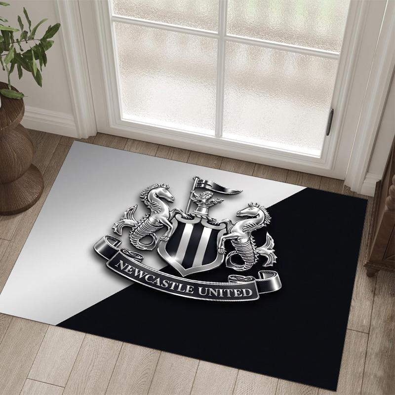 Футбольный дизайн Newcastle United Хрустальный бархатный ковер Уютный Не?Нескользящий ковер с принтом для спальни, гостиной, прихожей