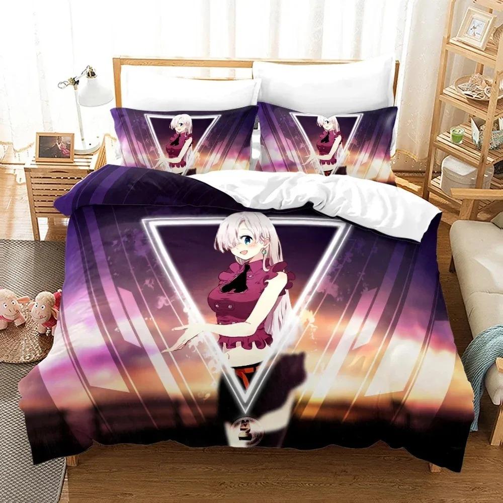 The Seven Deadly Sins Bedding Set Single Twin Full Queen King Size Anime Bed Set Teenager Bedroom Duvet Cover Sets Bed Sheet
