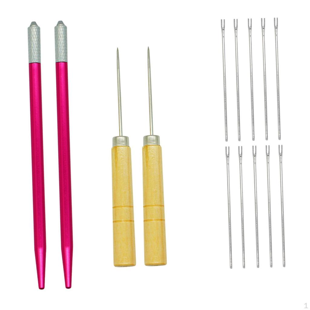 Doll Hair Insertion Tool Repair Portable Wig Accessories with Awl for Shop