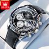 OLEVS 2945 Multifunction Chronograph Men's Watches Original Luminous Moon Phase Waterproof Calendar Quartz Wristwatches for Man