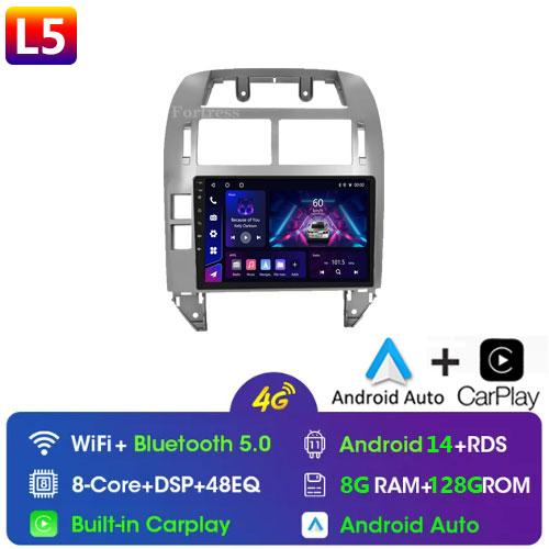 Fortress для Volkswagen Polo Mk4 2001 - 2011 Android автомобильный радиоприемник мультимедийный плеер Carplay Auto Stereo GPS Navi 2din DSP головное устройство