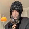 Warm Cap Sequin Knitted Hat Bow Knit Cap Casual Bowknot Beanies Hat  Autumn