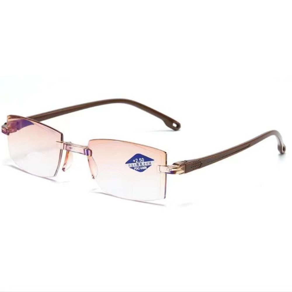 Black+Blue Blue Light Blocking Glasses PC Presbyopia Eyeglasses Portable Reading Glasses Readers
