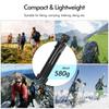 Portable Tripod Stand Aluminum Alloy 135cm 53in Max. Height 3kg Load Capacity with Phone Clamp Remote Shutter for