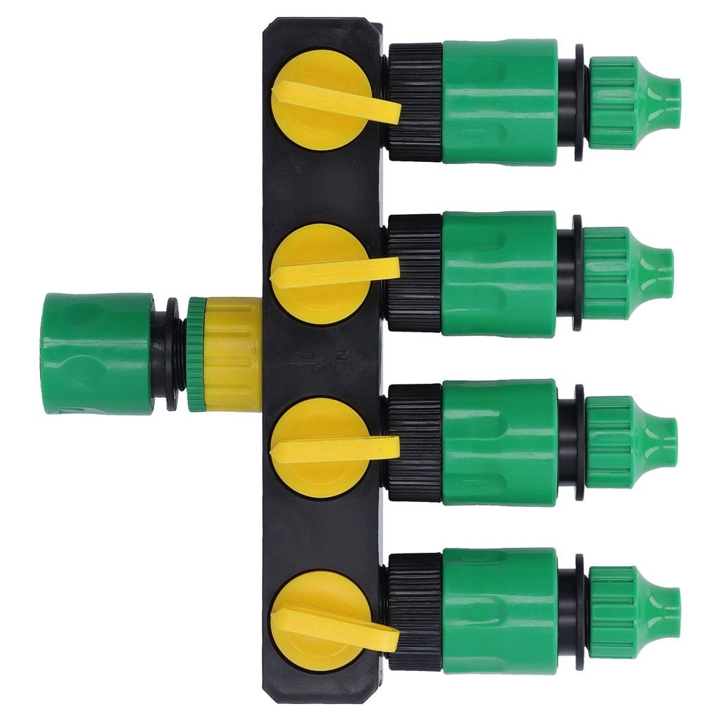 Разветвитель для водяного шланга Материал АБС 4-ходовой Нержавеющий Прочный Разветвитель для садового полива для