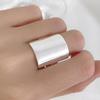 Minimalist Stamp Smooth Rings for Women Couples New Fashion Creative Width Geometric Handmade Jewelry