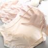 Ladies Panties Solid Color Thin Breathable Soft Sexy Panty Underwear Elastic Mid-Waist Seamless Briefs Underpants Women