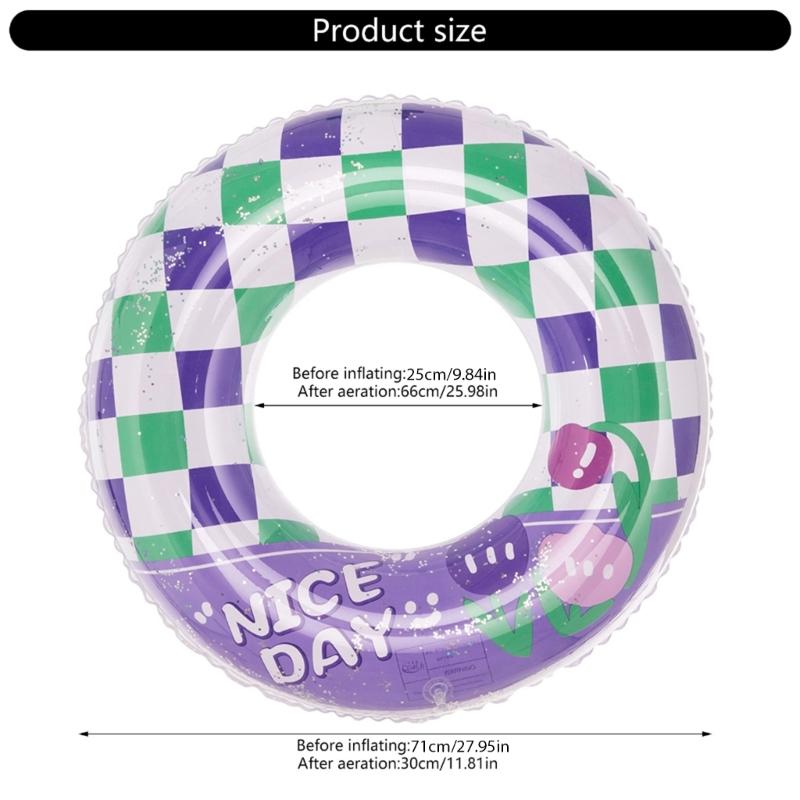 Travel Friendly Swimming Rings Swimming Rings Large Inflatable Swimming Rings for Relaxing Water Experiences