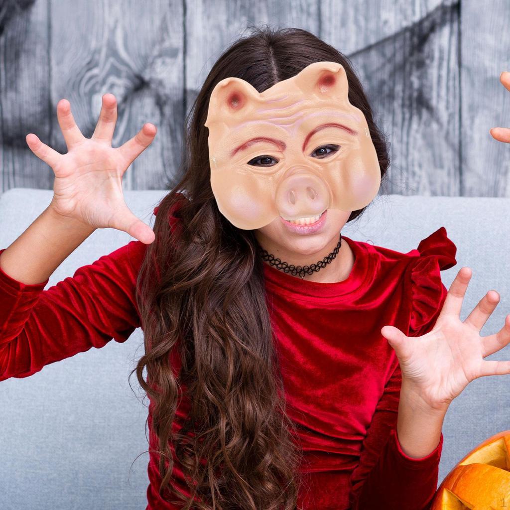 Halloween Pig ,Scary Lightweight,Creative,Halloween Costume,Animal Head for Party Scary Props