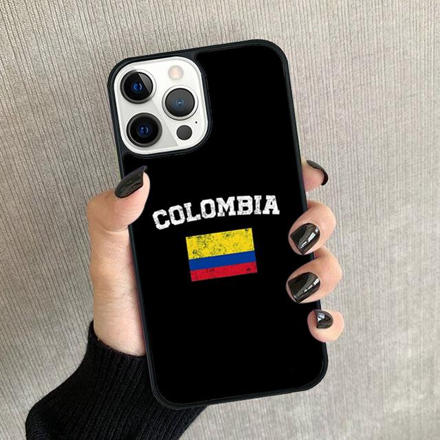Colombia Flag Phone Case For iPhone 17 Air 16 15 14 plus 11 12 13 Pro max Soft Bumper Shell Cover coque