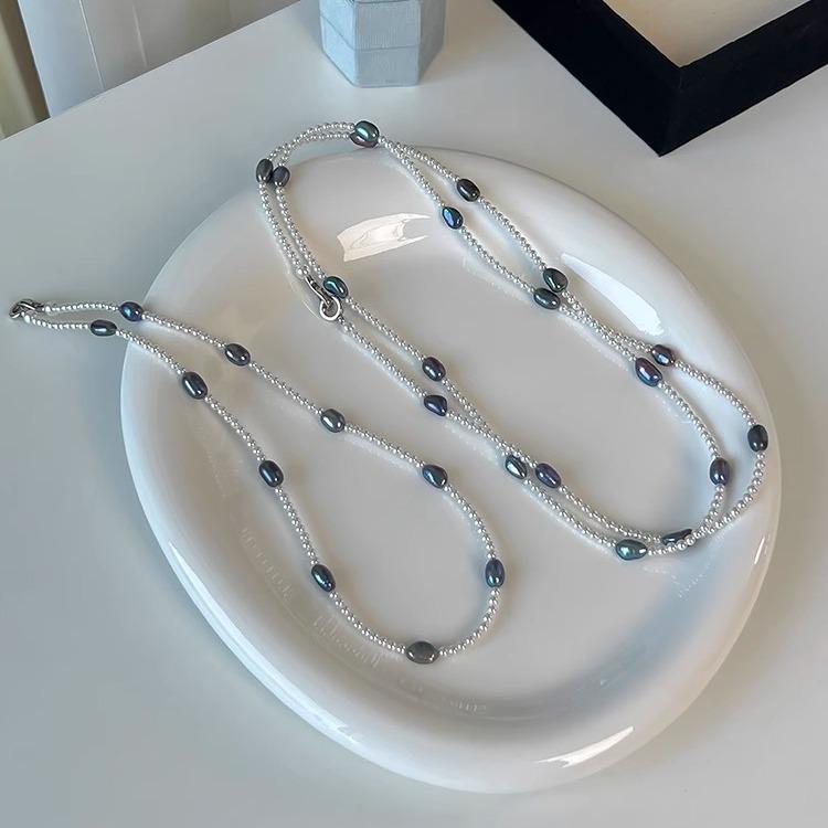 Новый стиль Натуральные Барочные Пресноводные Жемчужные Женские Цепочки Ожерелье Для Женщин Подарки На День Рождения Не Выцветает