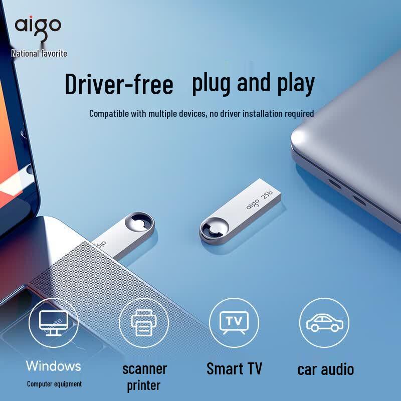 Aigo U312 128GB USB 3.2 Высокоскоростной металлический флеш-накопитель