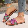Fashion 2025 Women's Summer New Fashion Solid Color Shallow Mouth Comfort Sandals Outdoor Designer Women's Slippers