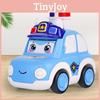 Пластиковая нажимаемая игрушка Полицейская машина для детей с толкающим приводом и для визуального развития
