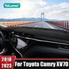 Для Toyota Camry 70 XV70 2018      Накладка на панель приборов автомобиля, солнцезащитный коврик, нескользящий коврик, аксессуары